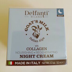 Delfanti - Goat's Milk Night Cream w/Collagen Nourishing & Regenerating - 50 ml